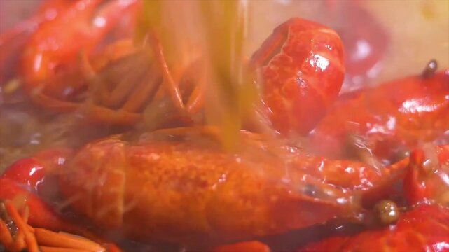 Cooking crayfish, traditional chinese seafood making 2026 04 19