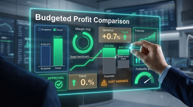 Profit Analysis - Budgeted Profit Comparison Virtual Profitability Interface