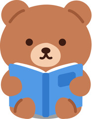 Fototapeta premium Cute Bear Mascot Character Set with Expressions and Activities