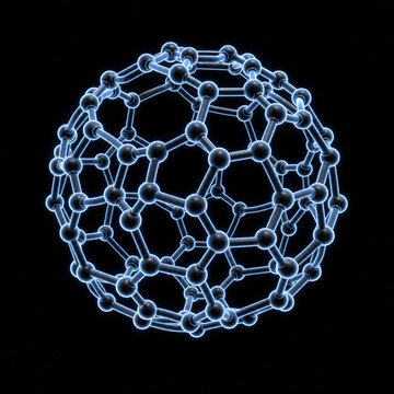 Fullerene C60 Soccer Ball Carbon Molecule