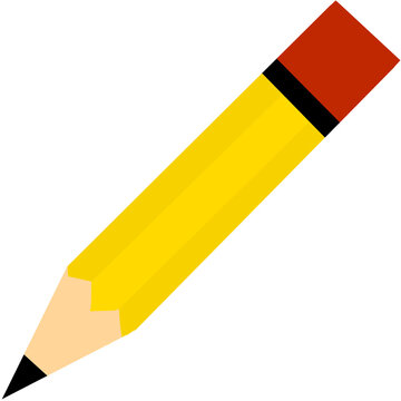 vector illustration of pencil