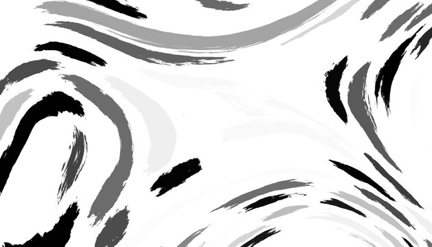 Grunge style imitation of hand-drawn thick brush strokes in acrylic paint. Textured ink lines with marker accents, underline, and