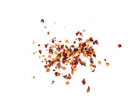 Dry chili pepper isolated, red chilly spice