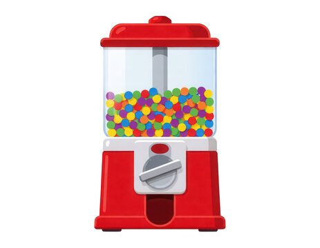 Red Gumball Machine Transparent Background