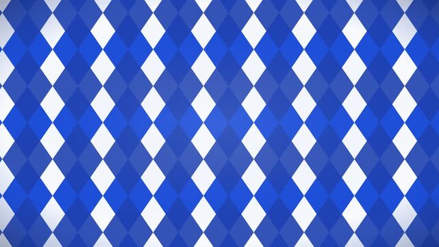 Diamond Argyle Pattern Seamless Loop Motion Graphic for Oktoberfest Background