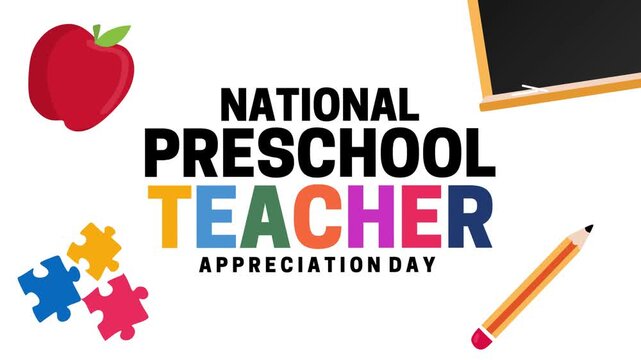 National Preschool Teacher Appreciation Day to appreciate preschool teachers