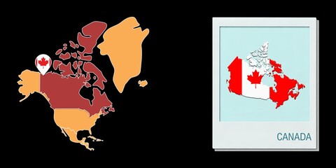 Stylized Canada map highlighting a selected territory with a locator pin and inset reference graphic for geographic context. © Umm Hamzah