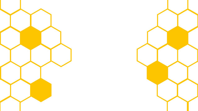 Seamless honeycomb pattern with yellow geometric hexagons on white background honeycomb texture pattern design honeycomb shape graphic design honeycomb structure honeycomb hexagons