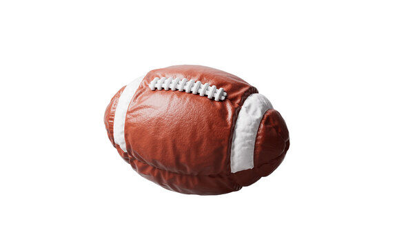 Inflatable soft balloon American football, 3d rendering.