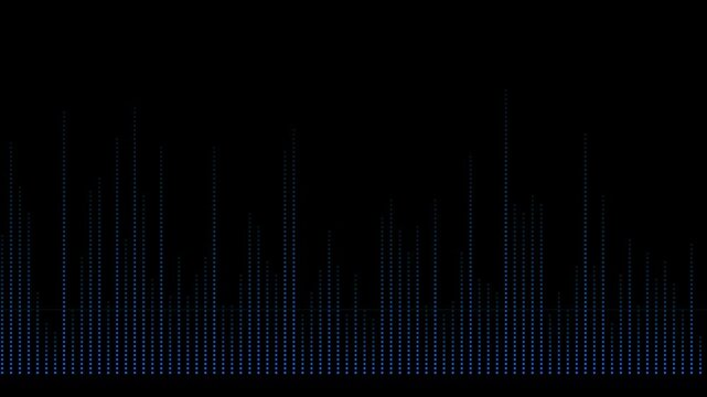 Blue equalizer data bar pixel loop