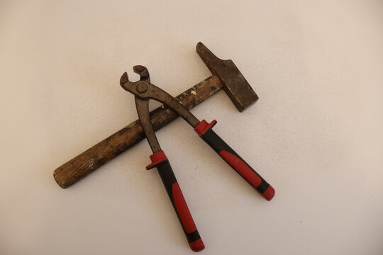 Hammer and pliers