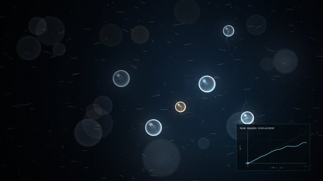 Brownian Motion Particles Random Walk Seamless Loop