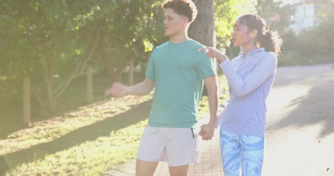 Lifestyle videos outdoor of people doing activities at home, holding hands, couple walking and talki