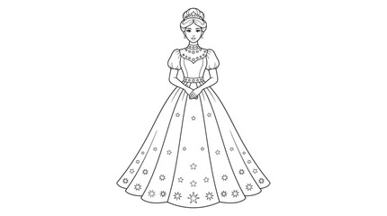 Fototapeta premium hand drawn sketch of a girl
