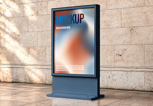 Outdoor Advertising Display Mockup