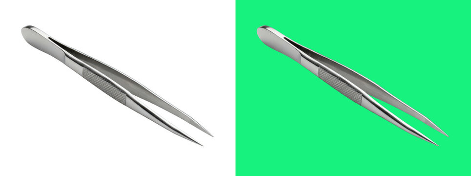 Metal cosmetic tweezers