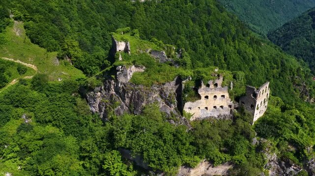 Kustul Monastery, a Greek Orthodox monastery located in the Macka district of Trabzon, built on the rocks. St. George Peristeriotas Monastery.