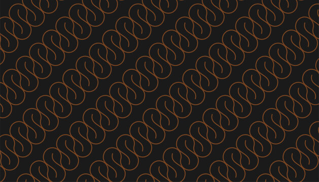 Indonesian batik parang pattern on dark background