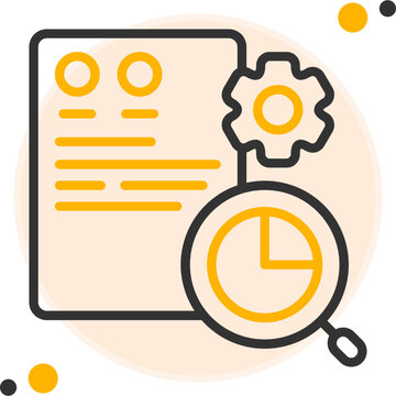 Search Term Analysis Vector Icon