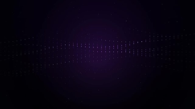 Abstract Purple Digital Dot Matrix Wave Equalizer Motion Background Loop
