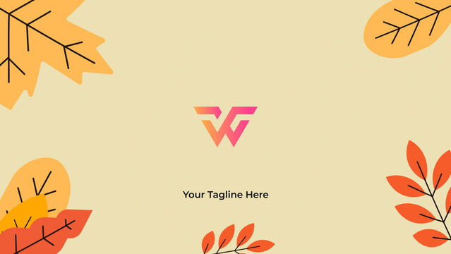 Autumn Tree Leaves Logo Intro Wide