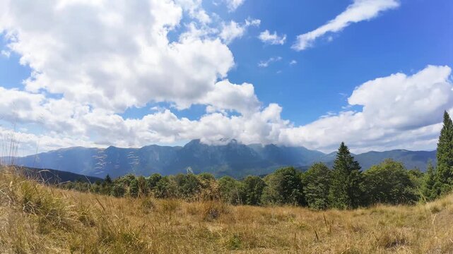 Timelapse in Romanian mountains