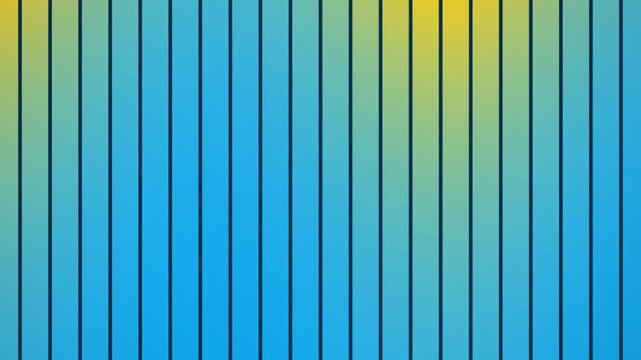 Minimalist vertical stripes background, blue and yellow gradient pattern, geometric line texture for corporate presentations and motion graphics