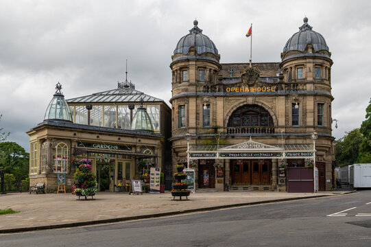Buxton Opera House & Buxton Spa Botanical Conservatory in Buxton, Derbyshire. Taken on 28th June 2026