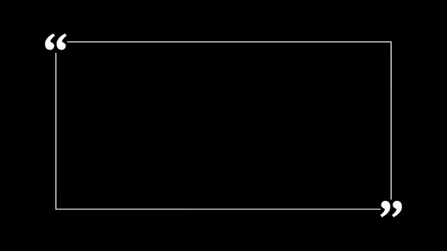 minimalist comma corner animation with line draw and bounce effect.