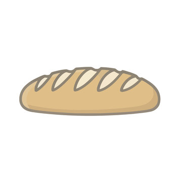 Cartoon loaf of bread
