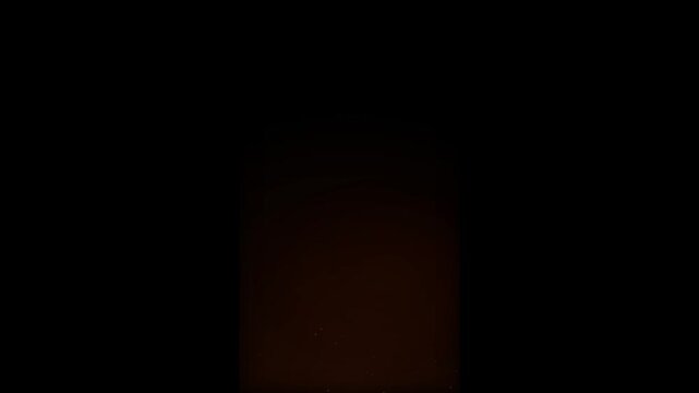 Cinematic Fire Ember Sparks Animation on Dark Mysterious Background Overlay