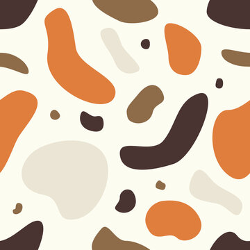 Calico Pattern. Cat dog furr. Simple editable & seamless. Tricolour animal