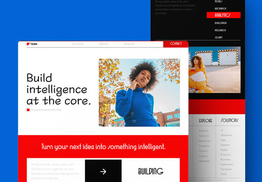 Modern Business Website Landing Page Template