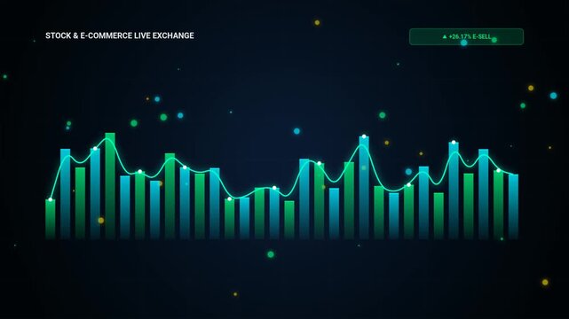 Stock Market and E Commerce Live Price Exchange Rate Chart Display