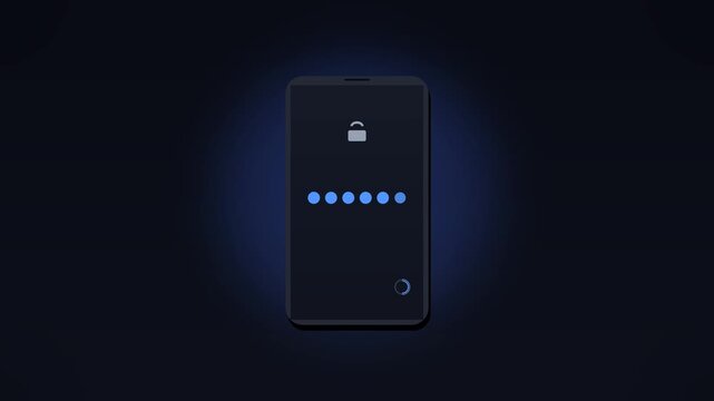Mobile app two-factor authentication with glowing security code verification
