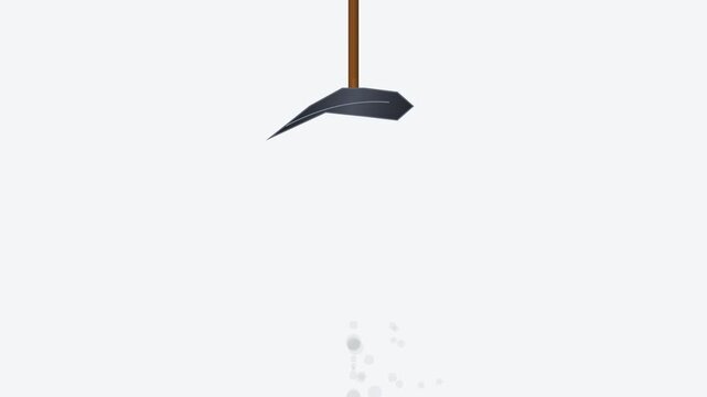 Traditional Garden Hoe Tool with Wooden Handle and Metal Blade for Weeding and Cultivating Soil Isolated on White Background