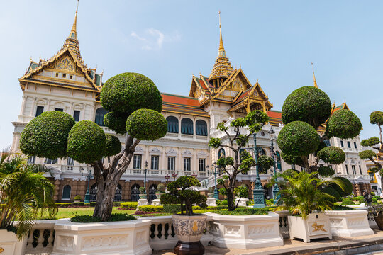 Chakri Maha Prasat Throne Hall at the Grand Palace in Bangkok Thailand