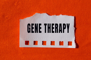Gene Therapy text concept photo