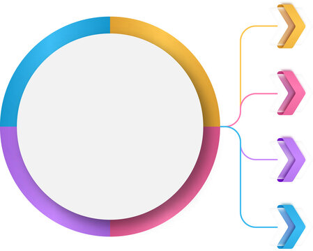 4 steps infographic diagram chart for presentation, banner, flow chart, web site