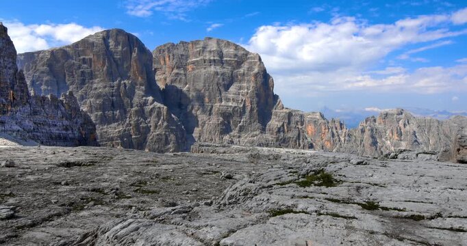 Spectacular landscape on the Alimonta Dolomites