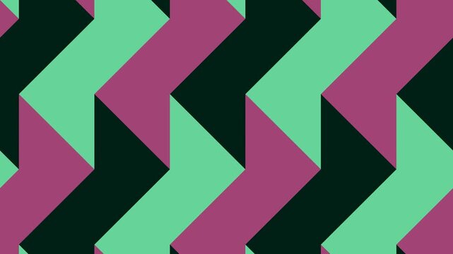 Animated colorful triangle pattern motion background seamless loop