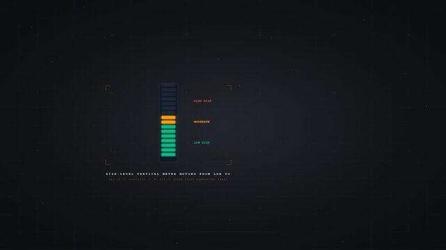 Minimalist audio equalizer meter graphic on a dark background