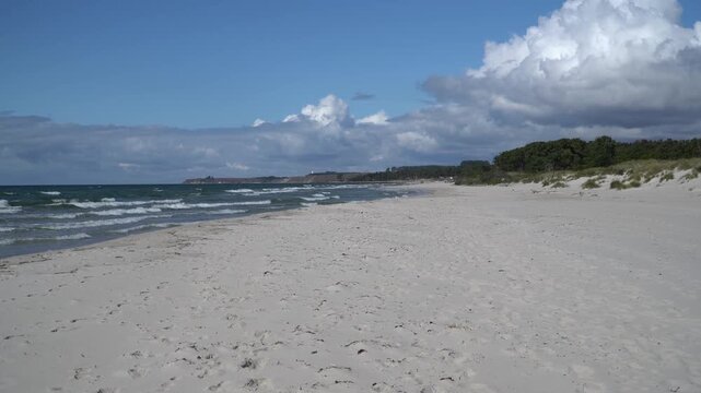 Strand bei Hagestads Naturreservat im S&uuml;dosten von Sk&aring;ne in der N&auml;he von  Sandhammerens Naturreservat  in Skane, Schweden