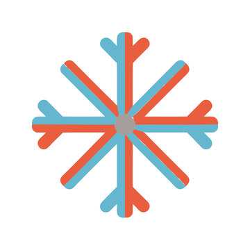 Stylized snowflake icon