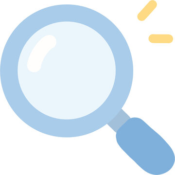 Magnifying glass search icon isolated