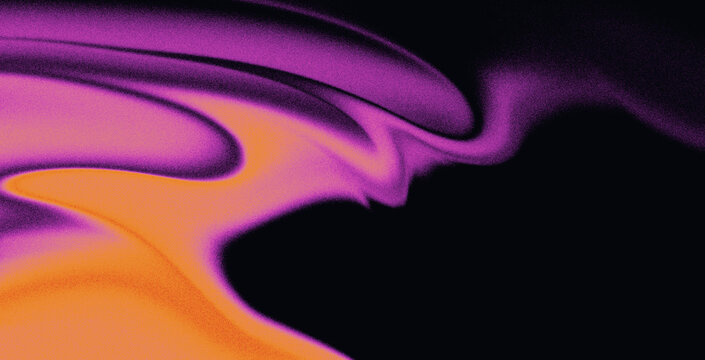 Wave abstract background with combination of yellow, orange, dark purple elegant mystical energy, minimalist pastel colors, halloween. Warm red orange gradient wallpaper. Autumn colored blurred poster