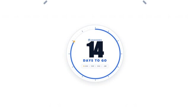 Fourteen Days To Go Countdown