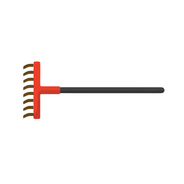 Garden rake isolated on transparent background