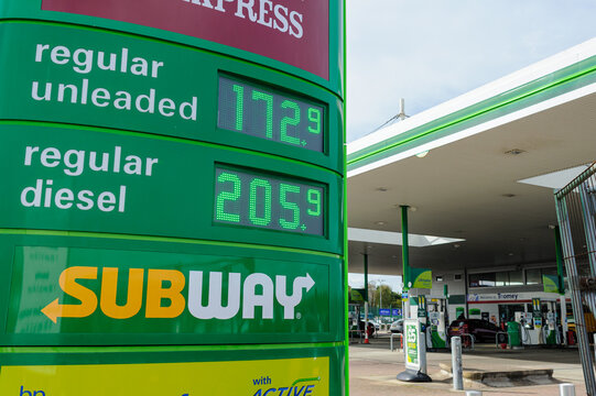 Diesel Price Above &pound;2 Per Litre at Essex Petrol Station