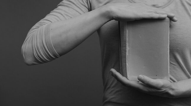 praying to god with hands on bible religious showing faith with God woman praying with background with people stock photo stock image